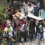 Students are seen taking away stuffs of Mahbubur Rahman Mollah College after carrying out attacks at the college premises. They were asked to remain calm - Photo collected