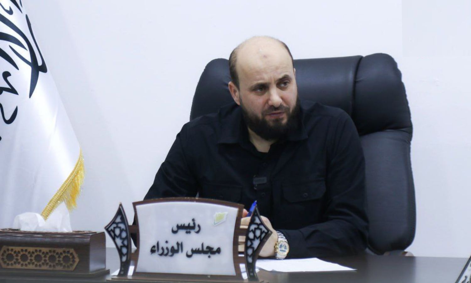 Mohammed al-Bashir, the head of the Syrian interim administration appointed by General Command in Syria after the ouster of Bashar al-Assad