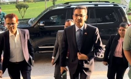 Indian High Commissioner Pranay Verma was summoned by Bangladesh's Ministry of Foreign Affairs following attack on a Bangladeshi consulate in Agartala - PID photo