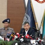 Home Minister Salahuddin AHmed addresses a meeting at the headquarters of Dhaka Metropolitan Police on Wednesday, March 4, 2026 - Photo by BSS