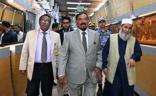 Speaker of the Jatiya Sangsad Hafiz Uddin Ahmed leaves for Iran to attend Ayatollah Khamenei's funeral in Tehran- Photo by Bangladesh Parliament Secretariat